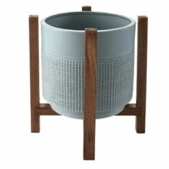 The Lakeside Collection Lakeside Ceramic Planter on Wood Stand - Indoor/Outdoor Decorative Pot 12 The Lakeside Collection Lakeside Ceramic Planter on Wood Stand - Indoor/Outdoor Decorative Pot -Cheap Planters Store unnamed file 3002