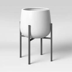 Ceramic/Metal Planter with Stand White - Project 62™ -Cheap Planters Store unnamed file 3057