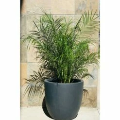 17" Kante Lightweight Concrete Modern Seamless Outdoor Planter - Rosemead Home & Garden, Inc. Slate Gray