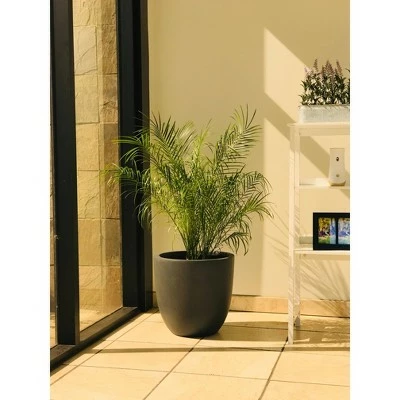17" Kante Lightweight Concrete Modern Seamless Outdoor Planter - Rosemead Home & Garden, Inc. Slate Gray 7 17" Kante Lightweight Concrete Modern Seamless Outdoor Planter - Rosemead Home & Garden, Inc. Slate Gray - Image 5
