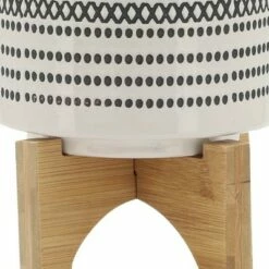 Aztec Planter with Wood Stand - Sagebrook Home Orange -Cheap Planters Store unnamed file 3080