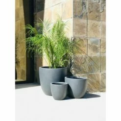 Set of 3 17" Kante Lightweight Modern Seamless Outdoor Concrete Planter - Rosemead Home & Garden, Inc. Slate Gray -Cheap Planters Store unnamed file 3086