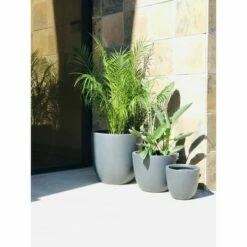 Set of 3 17" Kante Lightweight Modern Seamless Outdoor Concrete Planter - Rosemead Home & Garden, Inc. Slate Gray -Cheap Planters Store unnamed file 3088