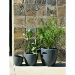 Set of 3 17" Kante Lightweight Modern Seamless Outdoor Concrete Planter - Rosemead Home & Garden, Inc. Slate Gray -Cheap Planters Store unnamed file 3089