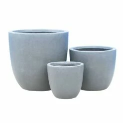 Set of 3 17" Kante Lightweight Modern Seamless Outdoor Concrete Planter - Rosemead Home & Garden, Inc. Slate Gray -Cheap Planters Store unnamed file 3092