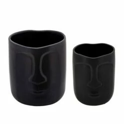 Face Planter - Sagebrook Home Black