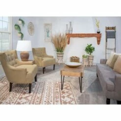 Set of 2 Diamond Planter with Wood Legs - Sagebrook Home Black