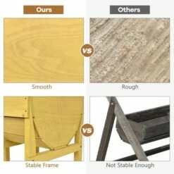 Costway Raised Wooden V Planter Elevated Vegetable Flower Bed Free Standing Planting with liner 17 Costway Raised Wooden V Planter Elevated Vegetable Flower Bed Free Standing Planting with liner -Cheap Planters Store unnamed file 311