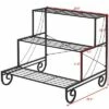 Costway 3 Tier Outdoor Metal Plant Stand Flower Planter Garden Display Holder Shelf Rack -Cheap Planters Store unnamed file 315