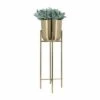 Set of 3 Metal Planters on Stand - Sagebrook Home Gold -Cheap Planters Store unnamed file 3161
