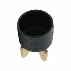 Textured Planter with Stand - Sagebrook Home Ivory -Cheap Planters Store unnamed file 3205