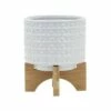 Dotted Planter with Stand White - Sagebrook Home -Cheap Planters Store unnamed file 3212