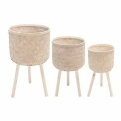 Set of 3 Bamboo Planters - Sagebrook Home Brown -Cheap Planters Store unnamed file 3227