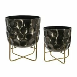 Set of 2 Metal Hammered Planter - Sagebrook Home Silver -Cheap Planters Store unnamed file 3236