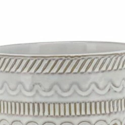 Geometric Planter with Wood Stand - Sagebrook Home Beige -Cheap Planters Store unnamed file 3334