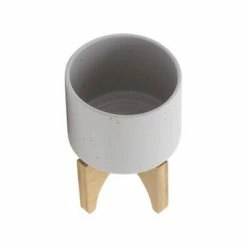 Planter with Wood Stand Matte - Sagebrook Home Gray -Cheap Planters Store unnamed file 3357
