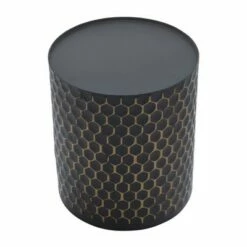Sagebrook Home Set of 2 Honeycomb Planters on Metal Stand Black/Gold -Cheap Planters Store unnamed file 3379