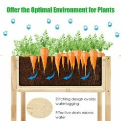 Costway Raised Garden Bed 42''x30''x32'' Elevated Wood Planter Box Stand Patio Yard 16 Costway Raised Garden Bed 42''x30''x32'' Elevated Wood Planter Box Stand Patio Yard -Cheap Planters Store unnamed file 344