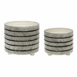 Set of 2 Ceramic Diamond Footed Planter - Sagebrook Home Gray -Cheap Planters Store unnamed file 3471