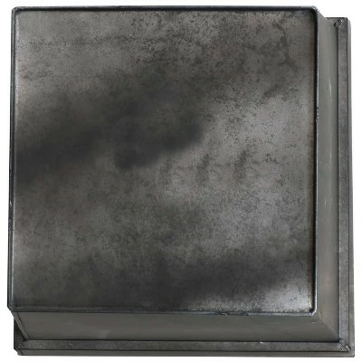 Sunnydaze Decor Sunnydaze Modern Decorative Indoor/Outdoor Galvanized Steel Planters for Planting Flowers, Plants and Herbs - 13.75" Square - Charcoal - 4-Pack 4 Sunnydaze Decor Sunnydaze Modern Decorative Indoor/Outdoor Galvanized Steel Planters for Planting Flowers, Plants and Herbs - 13.75" Square - Charcoal - 4-Pack - Image 2