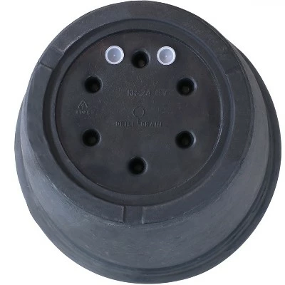 Sunnydaze Decor Sunnydaze Anjelica Polyresin Indoor/Outdoor Unbreakable Double-Walled UV-Resistant Flower Pot Planter - 24" Diameter - 4-Pack - Slate 4 Sunnydaze Decor Sunnydaze Anjelica Polyresin Indoor/Outdoor Unbreakable Double-Walled UV-Resistant Flower Pot Planter - 24" Diameter - 4-Pack - Slate - Image 2