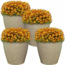 Sunnydaze Decor Sunnydaze Indoor/Outdoor Patio, Garden, or Porch Weather-Resistant Double-Walled Anjelica Flower Pot Planter - 24" - Beige - 4pk 7 Sunnydaze Decor Sunnydaze Indoor/Outdoor Patio, Garden, or Porch Weather-Resistant Double-Walled Anjelica Flower Pot Planter - 24" - Beige - 4pk -Cheap Planters Store unnamed file 3534
