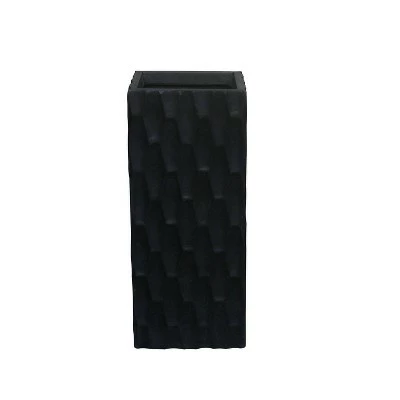 Kante Lightweight Tall Outdoor Rectangular Concrete Planter Burnished Black - Rosemead Home & Garden, Inc. 8 Kante Lightweight Tall Outdoor Rectangular Concrete Planter Burnished Black - Rosemead Home & Garden, Inc. - Image 6