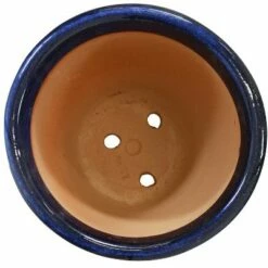 Sunnydaze Decor Sunnydaze Studio Outdoor/Indoor High-Fired Glazed UV- and Frost-Resistant Ceramic Flower Pot Planter with Drainage Holes -15" Diameter - Imperial Blue -Cheap Planters Store unnamed file 3647