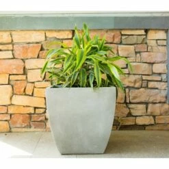 Kante Lightweight Modern Flared Square Planter - Rosemead Home & Garden, Inc.