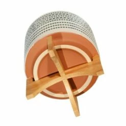 Ceramic Planter on Stand with Dots - Sagebrook Home Orange 6 Ceramic Planter on Stand with Dots - Sagebrook Home Orange -Cheap Planters Store unnamed file 3663