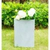 Kante Lightweight Tall Outdoor Square Concrete Planter Slate Gray - Rosemead Home & Garden, Inc.
