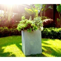 Kante Lightweight Tall Outdoor Square Concrete Planter Slate Gray - Rosemead Home & Garden, Inc. 11 Kante Lightweight Tall Outdoor Square Concrete Planter Slate Gray - Rosemead Home & Garden, Inc. -Cheap Planters Store unnamed file 3682