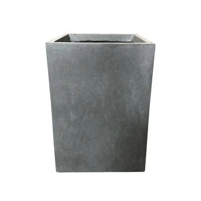 Kante Lightweight Tall Outdoor Square Concrete Planter Slate Gray - Rosemead Home & Garden, Inc. 7 Kante Lightweight Tall Outdoor Square Concrete Planter Slate Gray - Rosemead Home & Garden, Inc. - Image 5