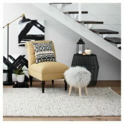 Ceramic Fluted Flower Pot - White (7") - 3R Studios