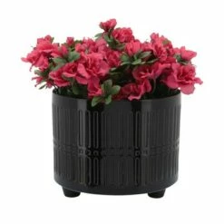 Sagebrook Home Set of 2 Lines Ceramic Footed Planters Black -Cheap Planters Store unnamed file 3729