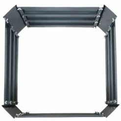 Sunnydaze Decor Sunnydaze Corrugated Galvanized Steel Raised Garden Bed for Plants, Vegetables, and Flowers - 24" Square x 11.75" H - Dark Gray -Cheap Planters Store unnamed file 373