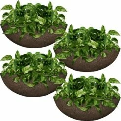 Sunnydaze Decor Sunnydaze Indoor/Outdoor Patio, Garden, or Porch Weather-Resistant Double-Walled Percival Flower Pot Planter - 21" - Sable Finish - 4pk -Cheap Planters Store unnamed file 3763