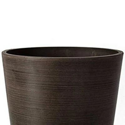 Algreen 16130 Valencia 12 x 18 Inch Round Taper Recycled Planter Pot, Chocolate 4 Algreen 16130 Valencia 12 x 18 Inch Round Taper Recycled Planter Pot, Chocolate - Image 2