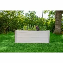 22" Vinyl Keyhole Rectangular Garden Bed White - Vita -Cheap Planters Store unnamed file 384