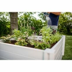 22" Vinyl Keyhole Rectangular Garden Bed White - Vita -Cheap Planters Store unnamed file 386