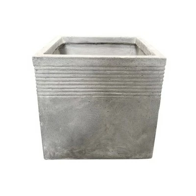 Kante Lightweight Outdoor Modern Square Concrete Planter Natural Concrete Gray - Rosemead Home & Garden, Inc. 7 Kante Lightweight Outdoor Modern Square Concrete Planter Natural Concrete Gray - Rosemead Home & Garden, Inc. - Image 5