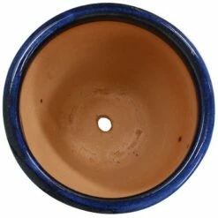 Sunnydaze Decor Sunnydaze Chalet Outdoor/Indoor High-Fired Glazed UV- and Frost-Resistant Ceramic Planters with Drainage Holes - 12" Diameter - Imperial Blue - 2-Pack -Cheap Planters Store unnamed file 3879