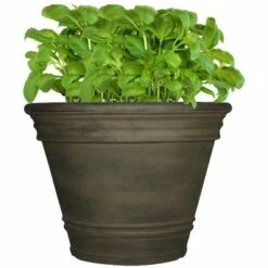 Sunnydaze Decor Sunnydaze Indoor/Outdoor Patio, Garden, or Porch Weather-Resistant Double-Walled Franklin Flower Pot Planter - 20" - Sable Finish -Cheap Planters Store unnamed file 3902