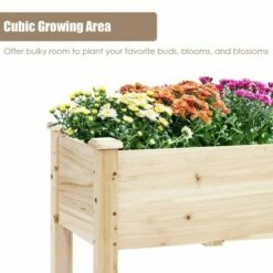 Costway Raised Garden Bed Elevated Planter Box Wood for Vegetable Flower Herb -Cheap Planters Store unnamed file 392