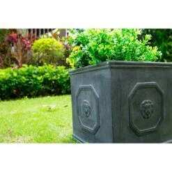 Kante Lightweight Classic Square English Style Lion Head Planter - Rosemead Home & Garden, Inc. Bronze -Cheap Planters Store unnamed file 3935