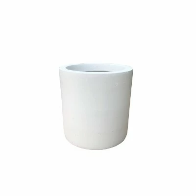 Kante Lightweight Concrete Modern Cylinder Outdoor Planter Pure White - Rosemead Home & Garden, Inc. 13 Kante Lightweight Concrete Modern Cylinder Outdoor Planter Pure White - Rosemead Home & Garden, Inc. - Image 11