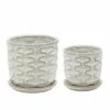 Wiggly Planter with Saucer Beige - Sagebrook Home -Cheap Planters Store unnamed file 3961