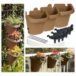 3pc Hanging Garden Planter System - Bloem Terracotta -Cheap Planters Store unnamed file 3967