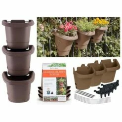 3pc Hanging Garden Planter System - Bloem Terracotta -Cheap Planters Store unnamed file 3968