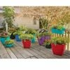Viva Self-Watering Rolling Planter, Round Small - Gardener's Supply Company